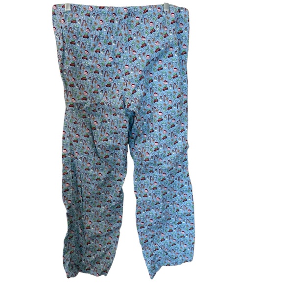 Vineyard Vines Christmas theme lounge pants size medium drawstring waist cotton - Picture 2 of 11